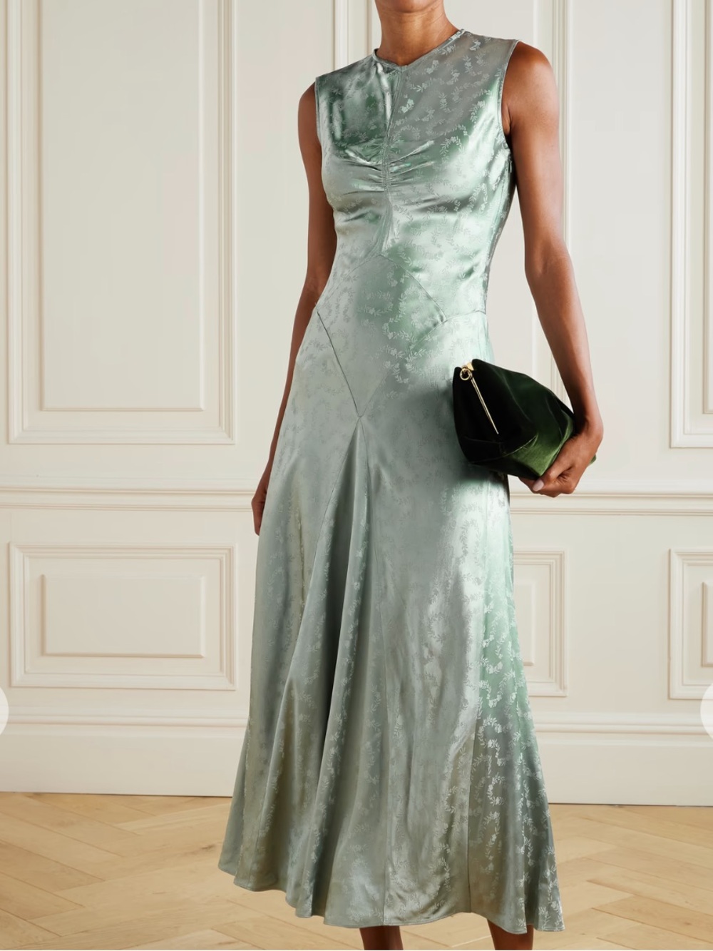 Doen Ginette Dress in Dusty Jade